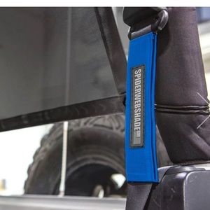 Spiderweb seatbelt silencers for Jeep JK rear seatbelt